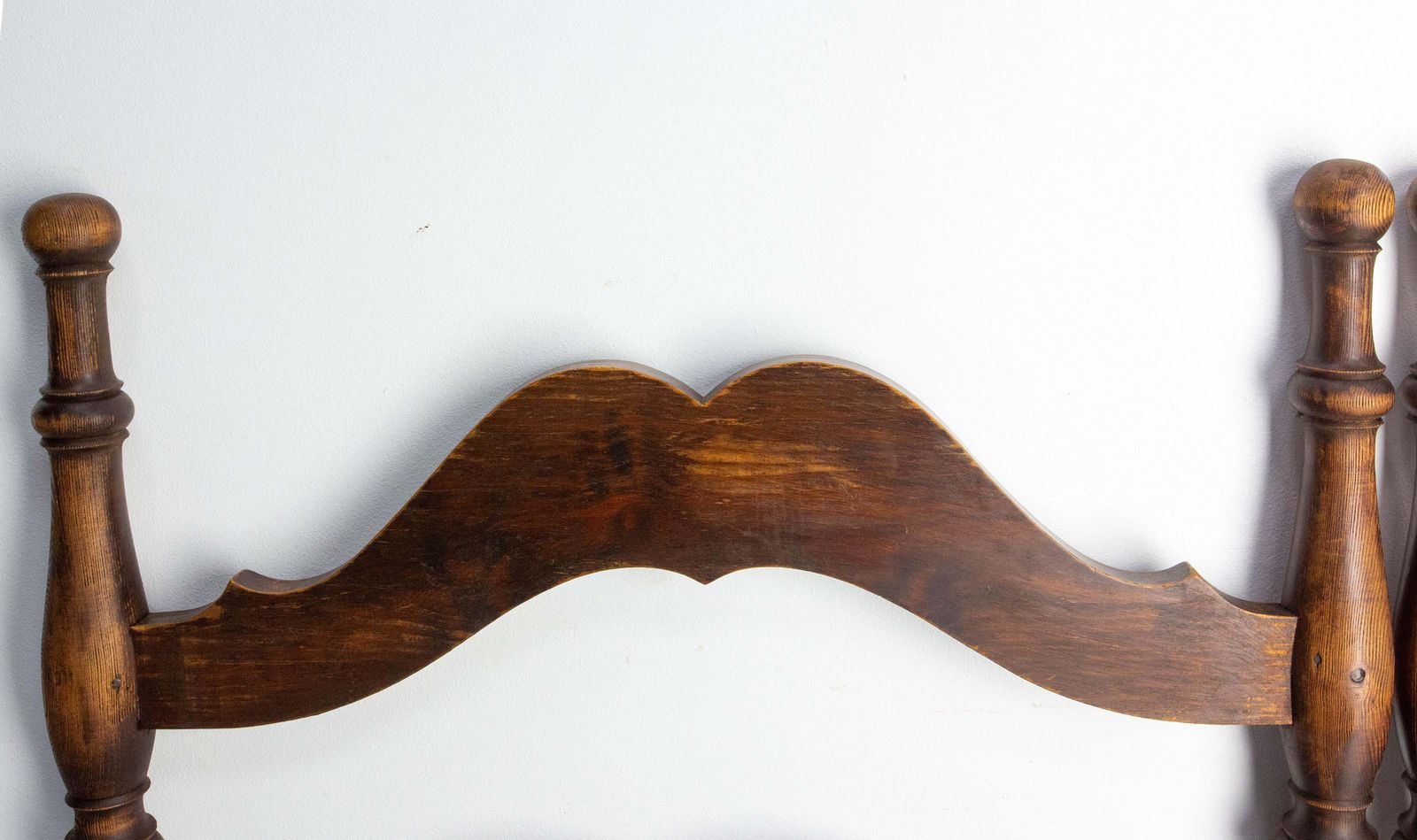 French Antique Fir Wood Headboard For Queen Size Bed Circa 1940 photo 1025.0