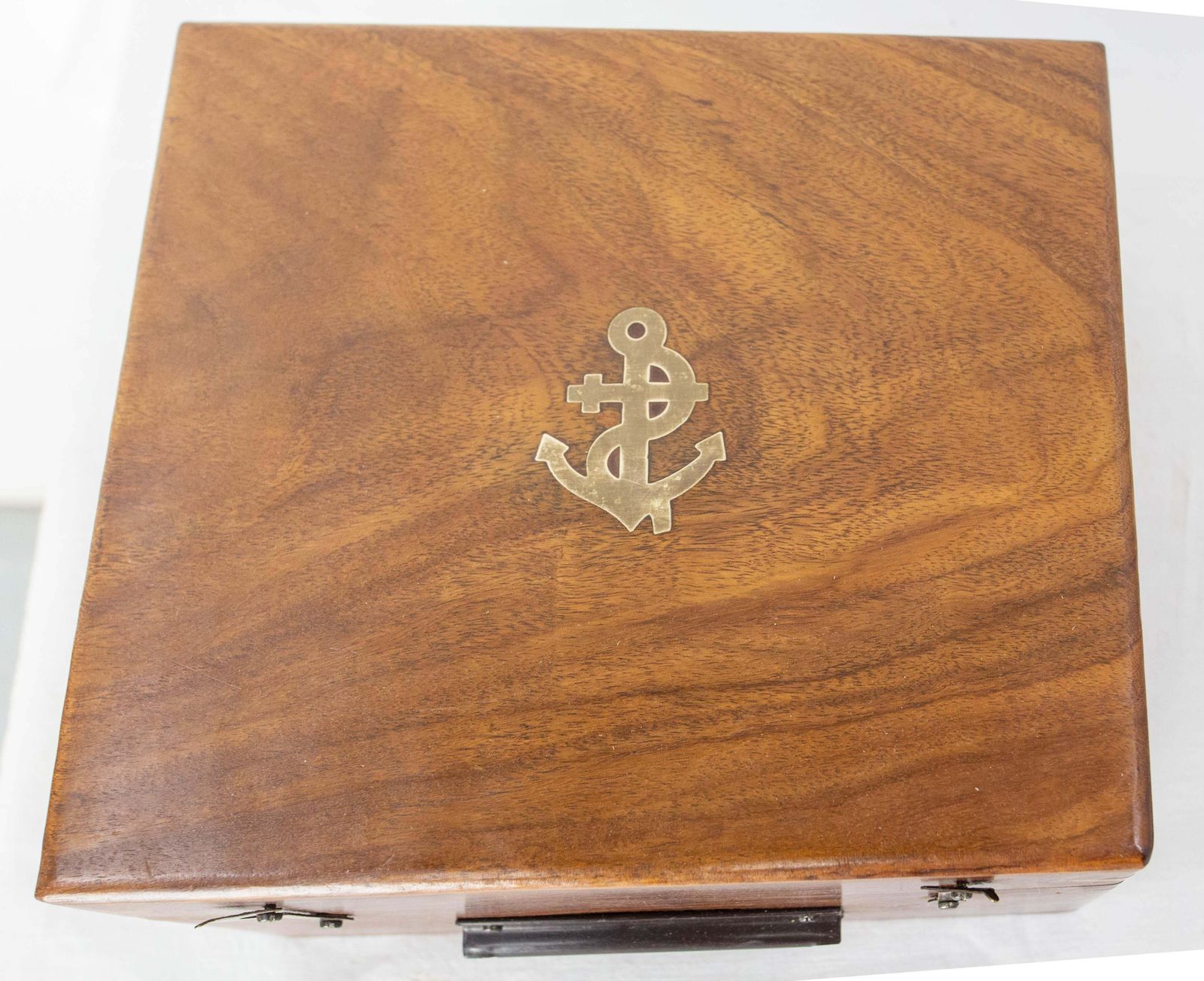 1605.0 English Antique Brass Sextant Walnut Box With Spare Parts Henry Barrow, C 1880 photo