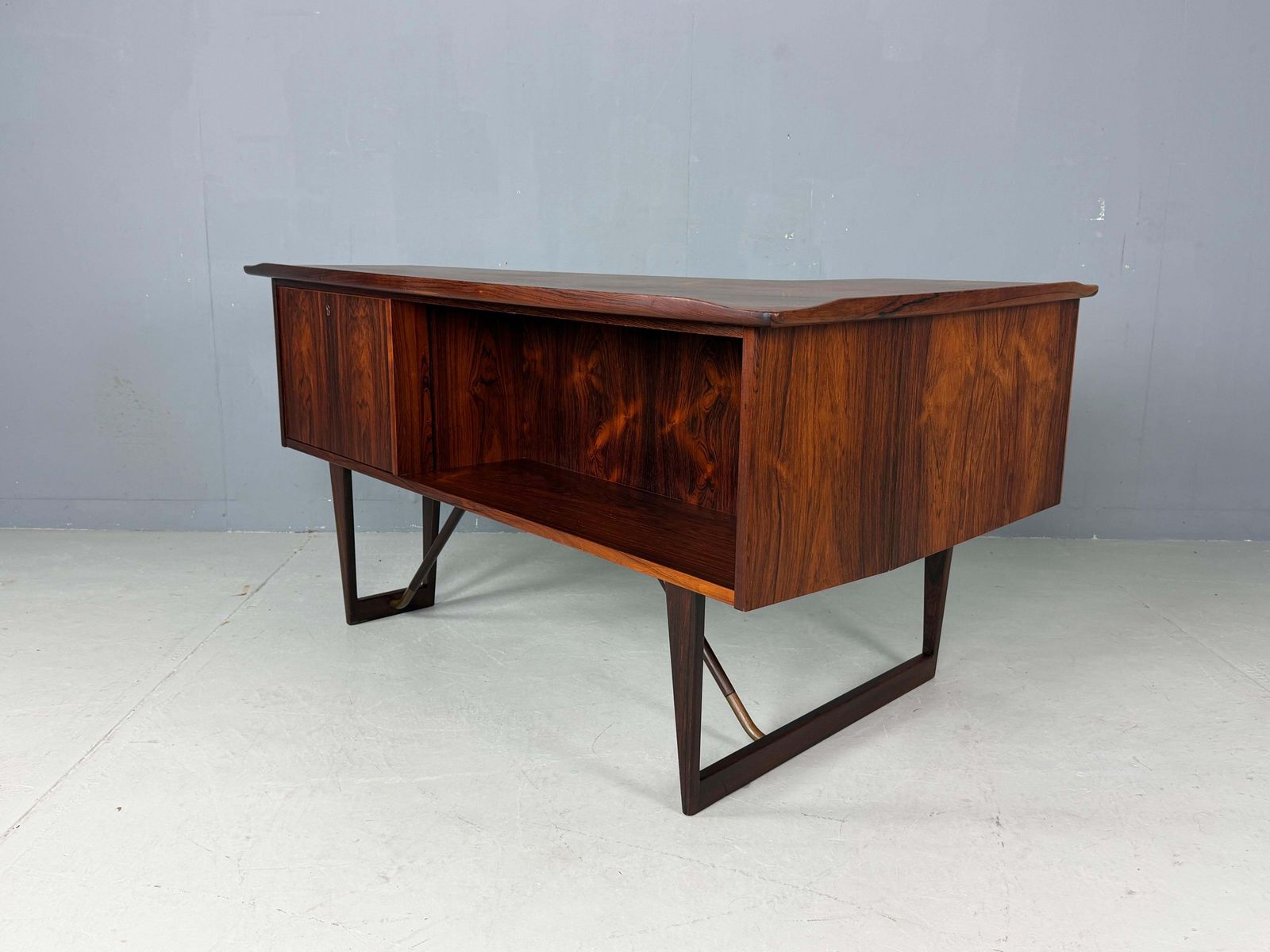 1960s Peter Løvig Nielsen 'Boomerang' Desk Hedensted Møbelfabrik photo for sale