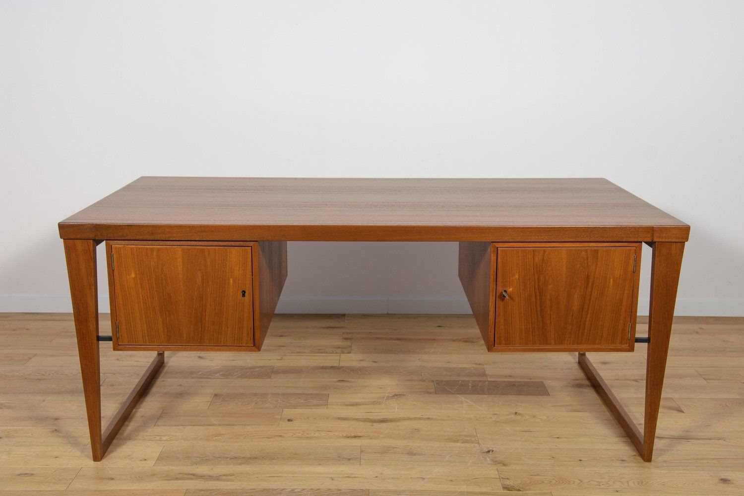 Model 70 Desk In Teak By Kai Kristiansen For Feldballes Møbelfabrik, 1960s photo vinterior