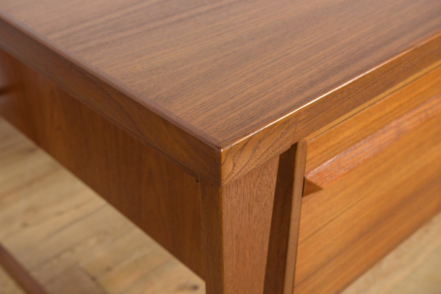Furniture Model 70 Desk In Teak By Kai Kristiansen For Feldballes Møbelfabrik, 1960s photo