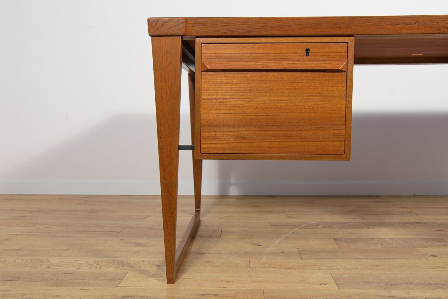 photo vinterior Model 70 Desk In Teak By Kai Kristiansen For Feldballes Møbelfabrik, 1960s