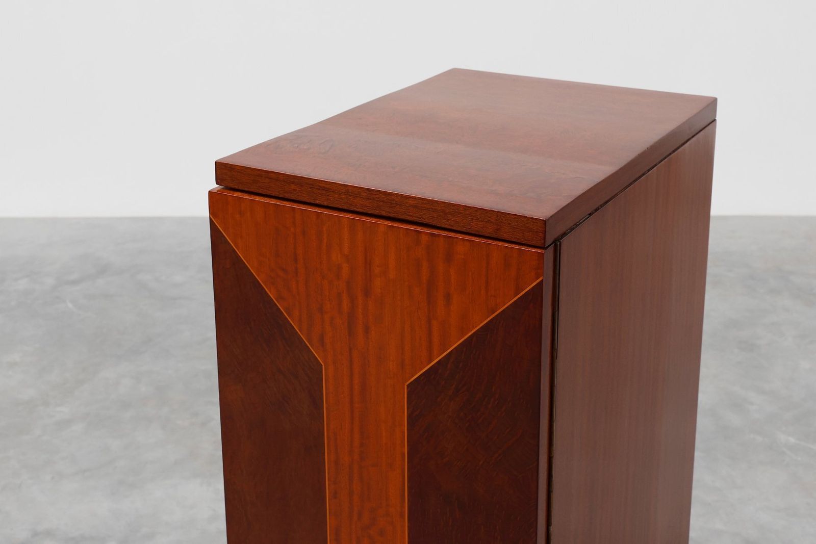 Art Deco Cabinet With Veneer Wood Inlay, France, 1920s photo furniture