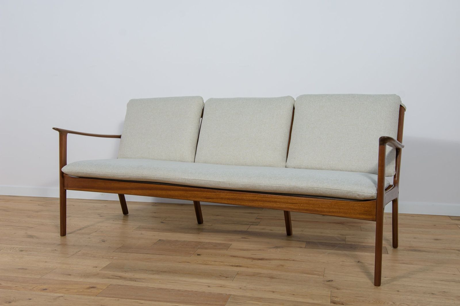 Mid Century Three Seater Sofa By Ole Wanscher For Poul Jeppesens, 1960s photo furniture