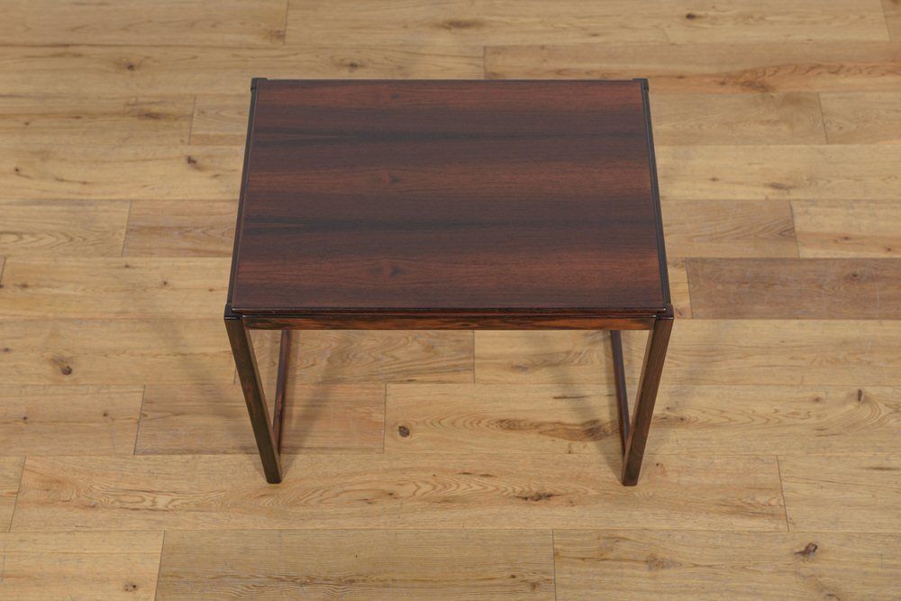 Mid Century Rosewood Nesting Tables, Sweden, 1960s, Set Of 2 photo vintage
