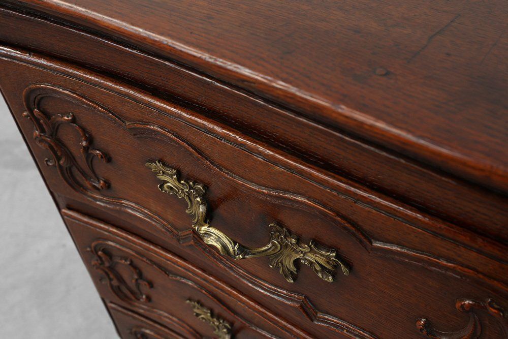 photo buy French Louis XV Style Hand Crafted Oak Chest Of Drawers, 18th Century