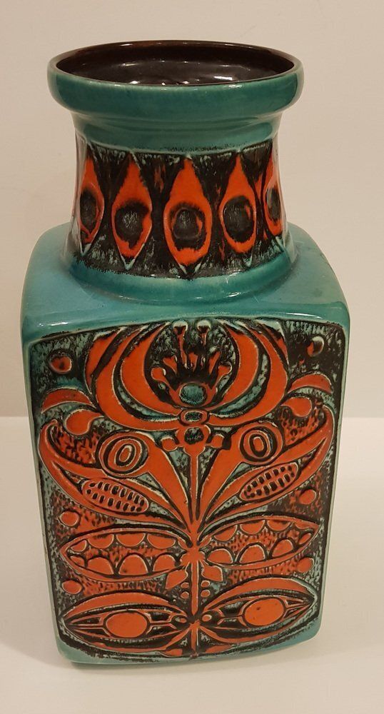 Ceramic Relief Vase By Bodo Mans For Bay Keramik, 1970s photo Home Decor