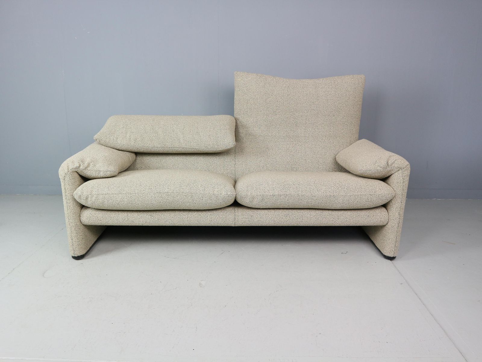 Vico Magistretti "Maralunga" 2 And A Half Seater Re Upholstered Sofa For Cassina photo buy
