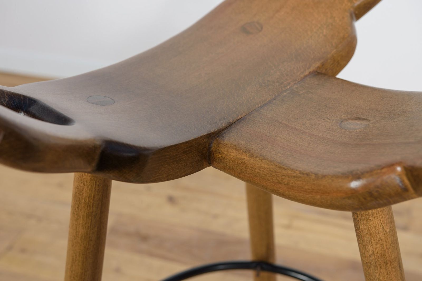 Furniture Brutalist Spanish Marbella Bar Stool, 1970s photo