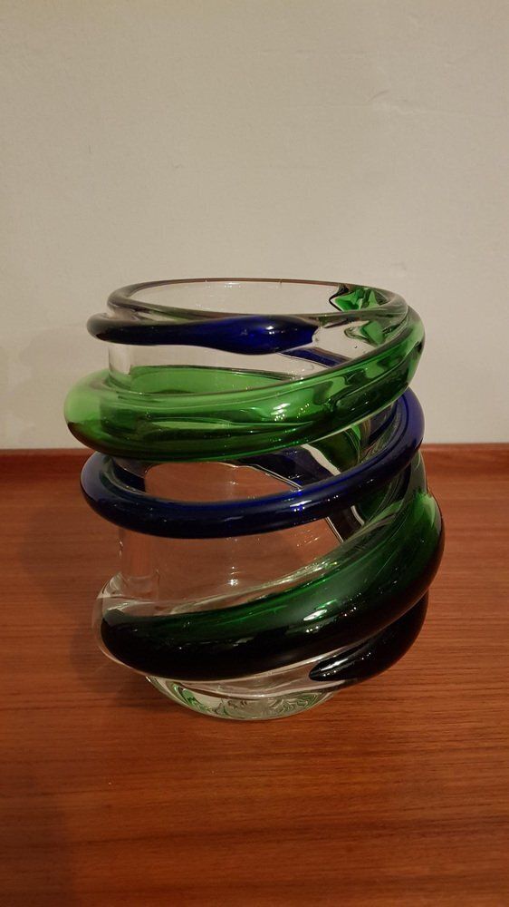 Murano Art Glass Vase By Luciano Gaspari For Salviati, 1950s photo for sale