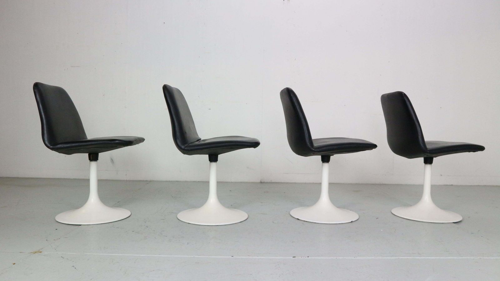 photo for sale Scandinavian Modern Set Of 4 Dinning Chairs By Börje Johanson Vinga, Sweden 1970