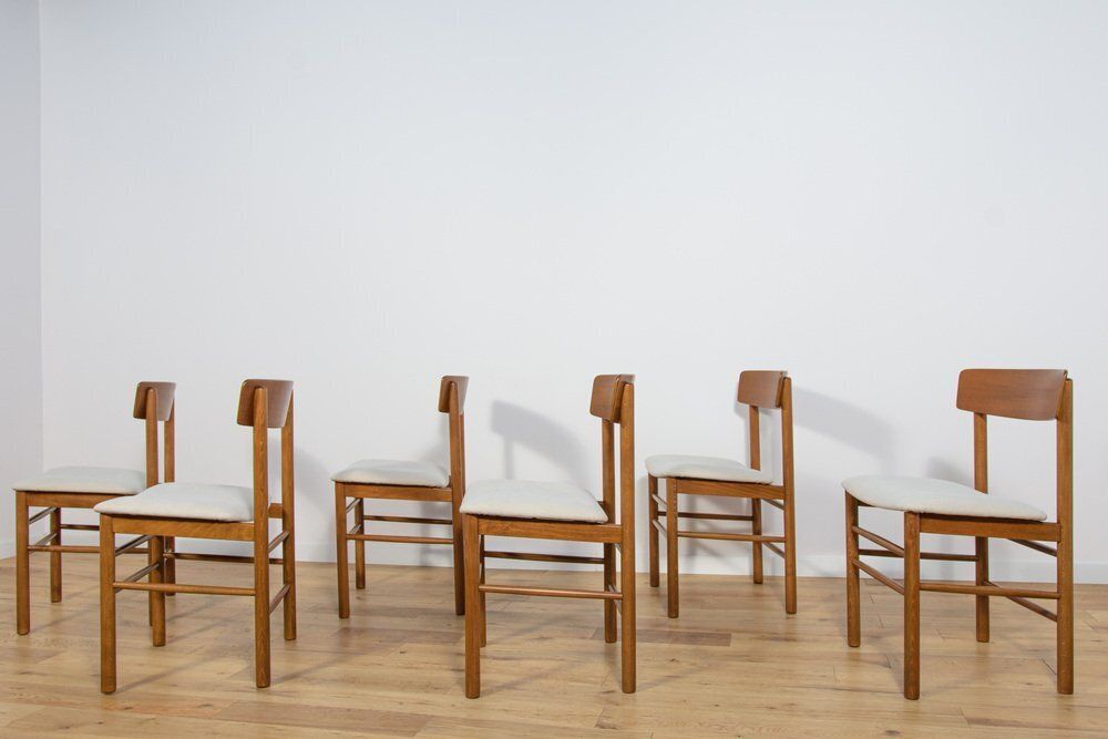J39 Folkchairs Chairs By Børge Mogensen For Farstrup, 1950s, Set Of 6 photo vinterior