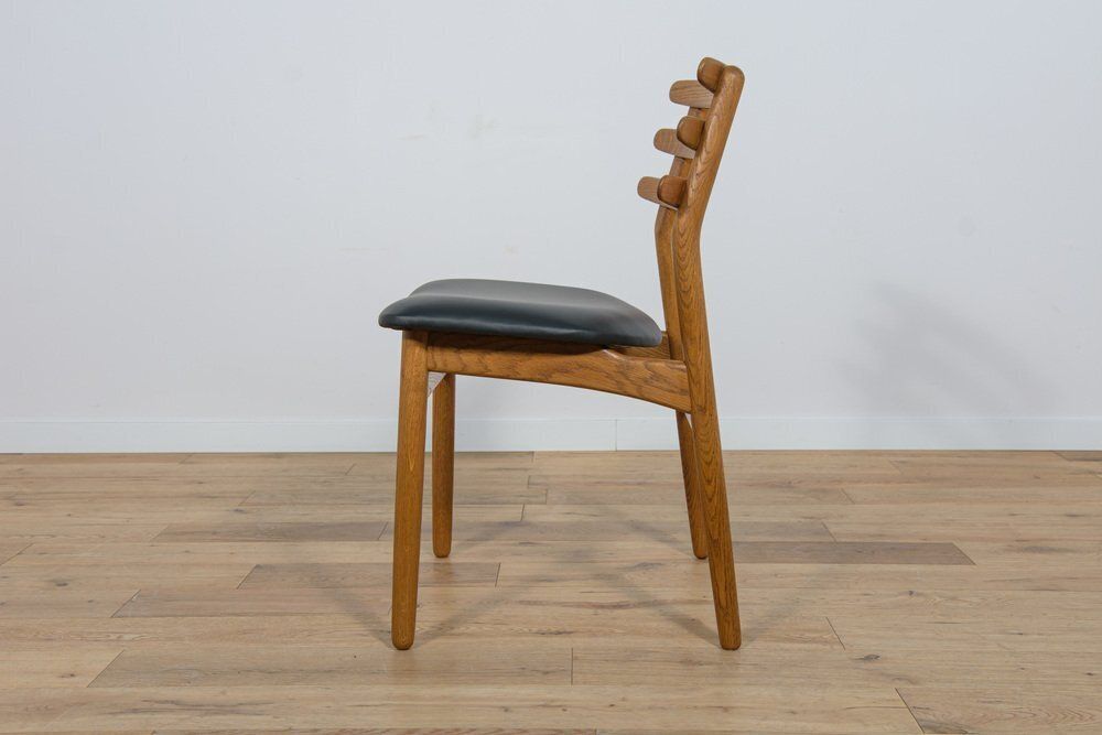 photo for sale Mid Century Oak Dining Chairs By Poul Volther For Fdb Mobler, Denmark, 1960s, Set Of 6