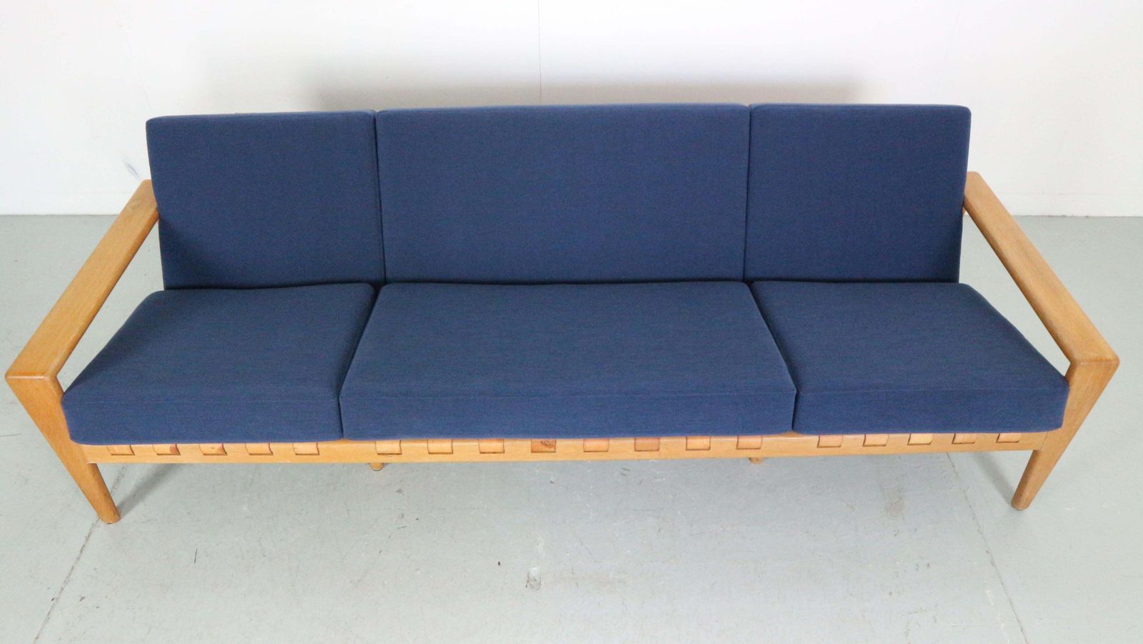 Svante Skogh Swedish Model  "Bodö" Oak 3, 5 Seater Sofa For Säffle Möbler, 1950 photo 4950.0