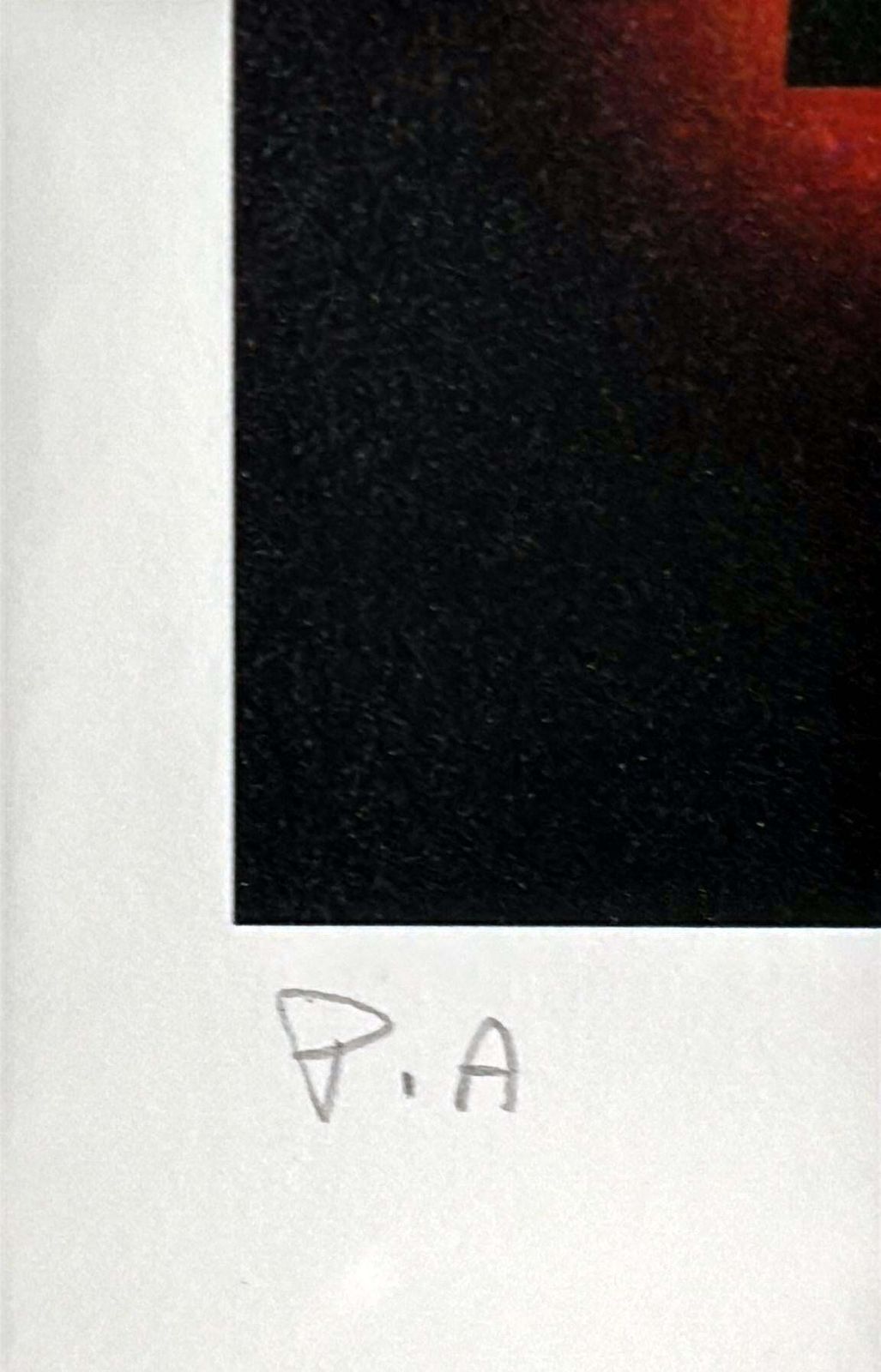 photo furniture Marco Lodola Color Screenprint On Paper, “A.P.” (Artist’s Proof) Mirror Frame