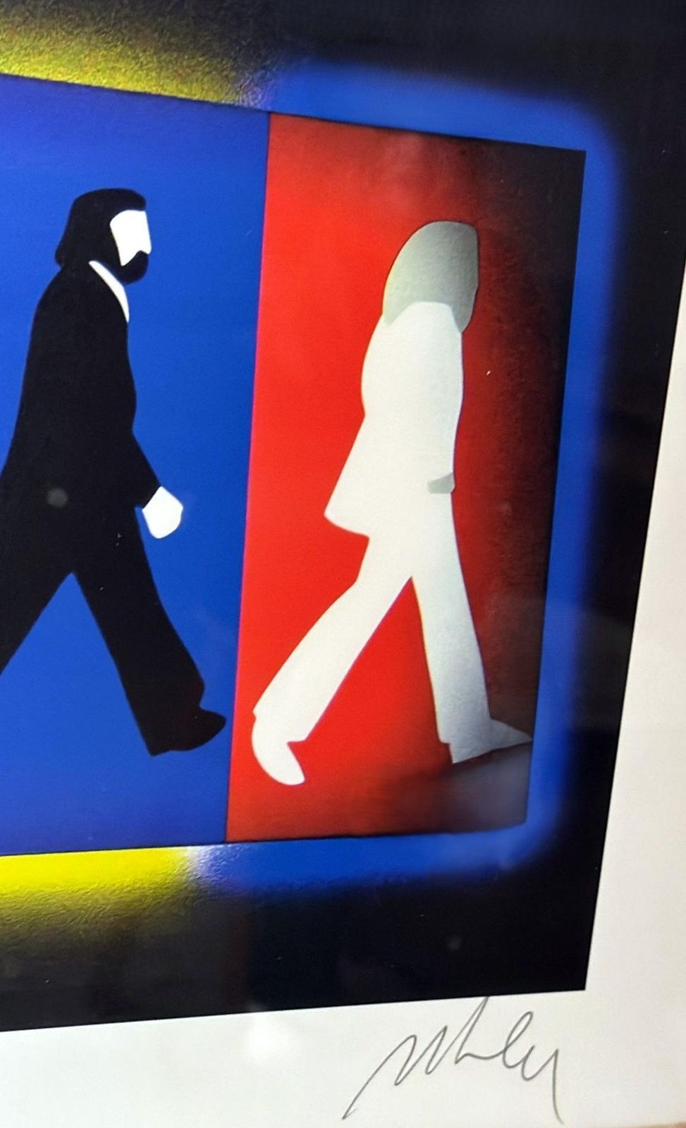 photo buy Marco Lodola Color Screenprint On Paper, “A.P.” (Artist’s Proof) Mirror Frame