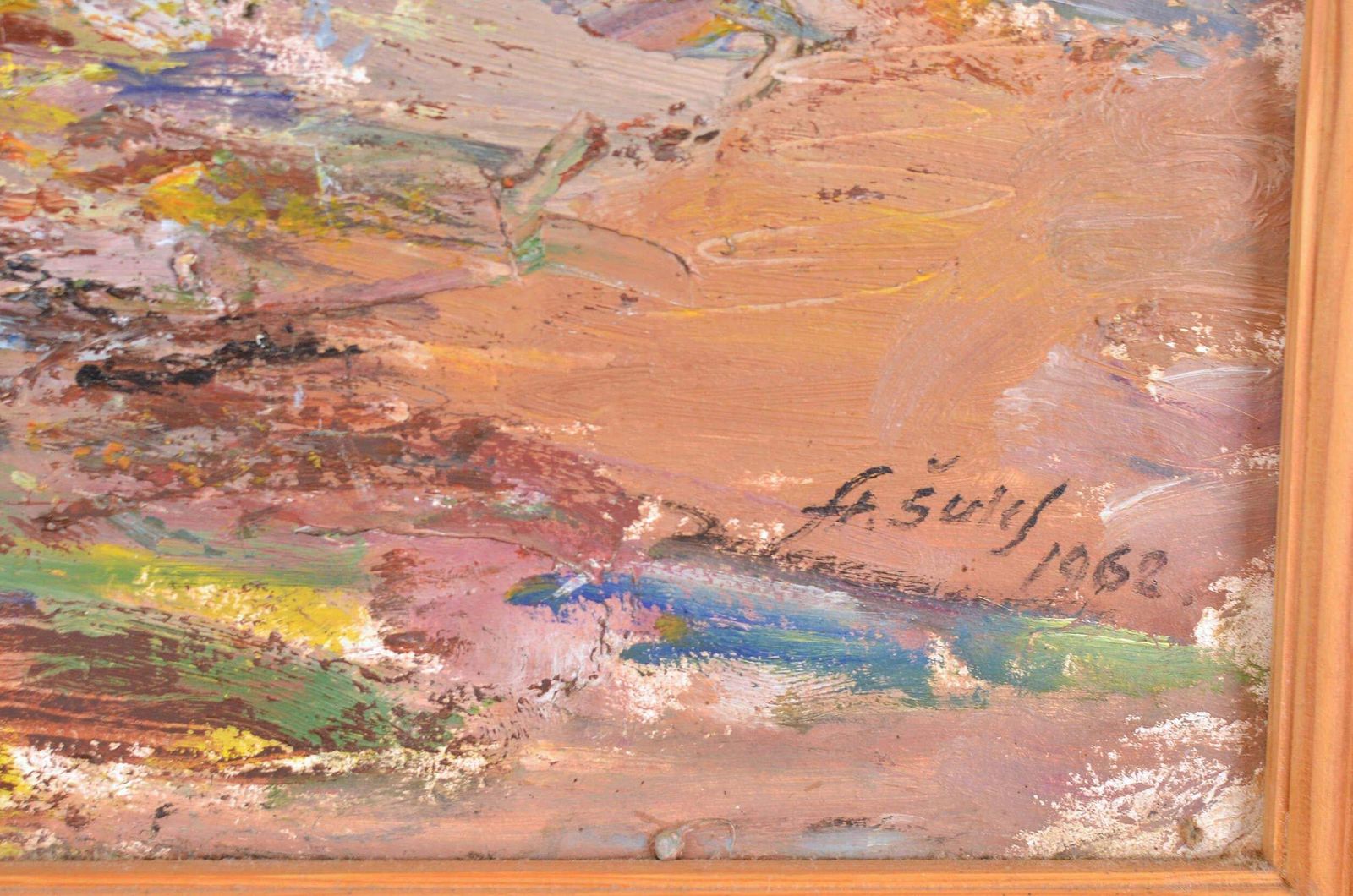 Alexander Schulzfishermen' Boats. 1962. Oil On Cardboard. 80x100 Cm.1962 photo vinterior