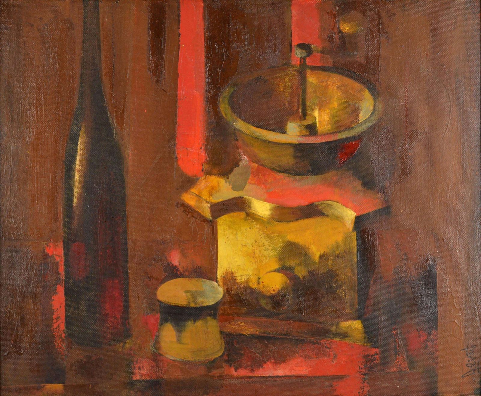 Janis Zemitisstill Life. 1990. Canvas, Oil, 60x80 Cm1990
