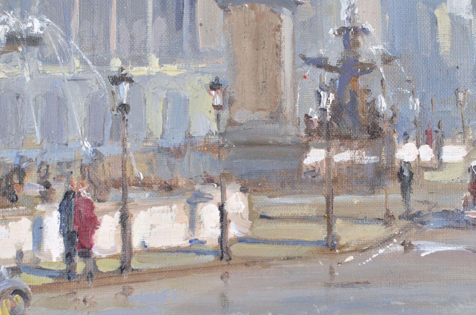 Constantine Klugepalace De La Concorde, Paris. 1950. Canvas, Oil. 54x65 Cm. Frame Size 70x81 Cm photo 7633.0