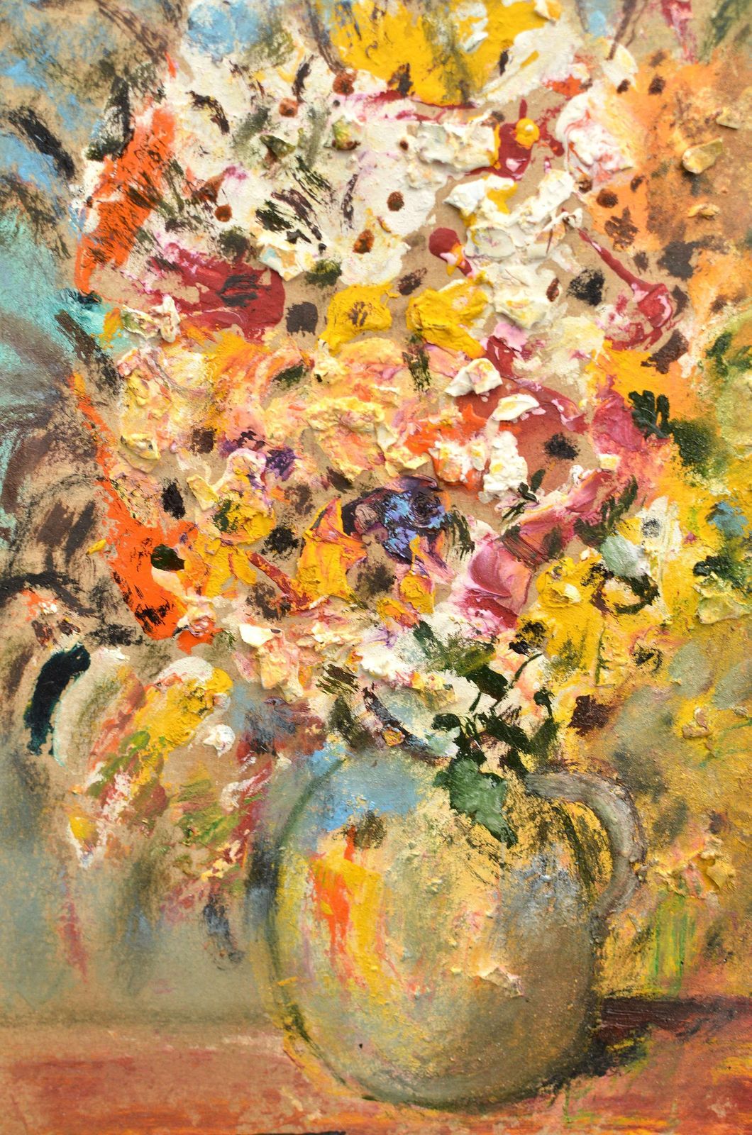 Uldis Krauzeevening Glow, Oil/Cardboard, 30x21 Cm, 20202020 photo vintage
