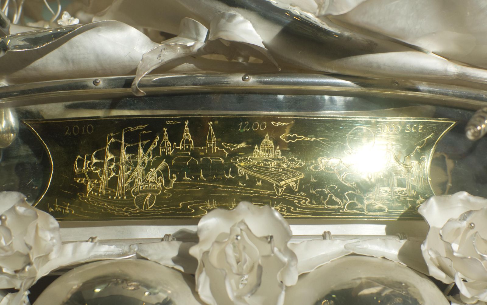 397249.0 Oleg Auzerssilver Cup Renaissanse Of 21th Century. 2010. Silver Proof 925. Weight 35 370 G.2010 photo