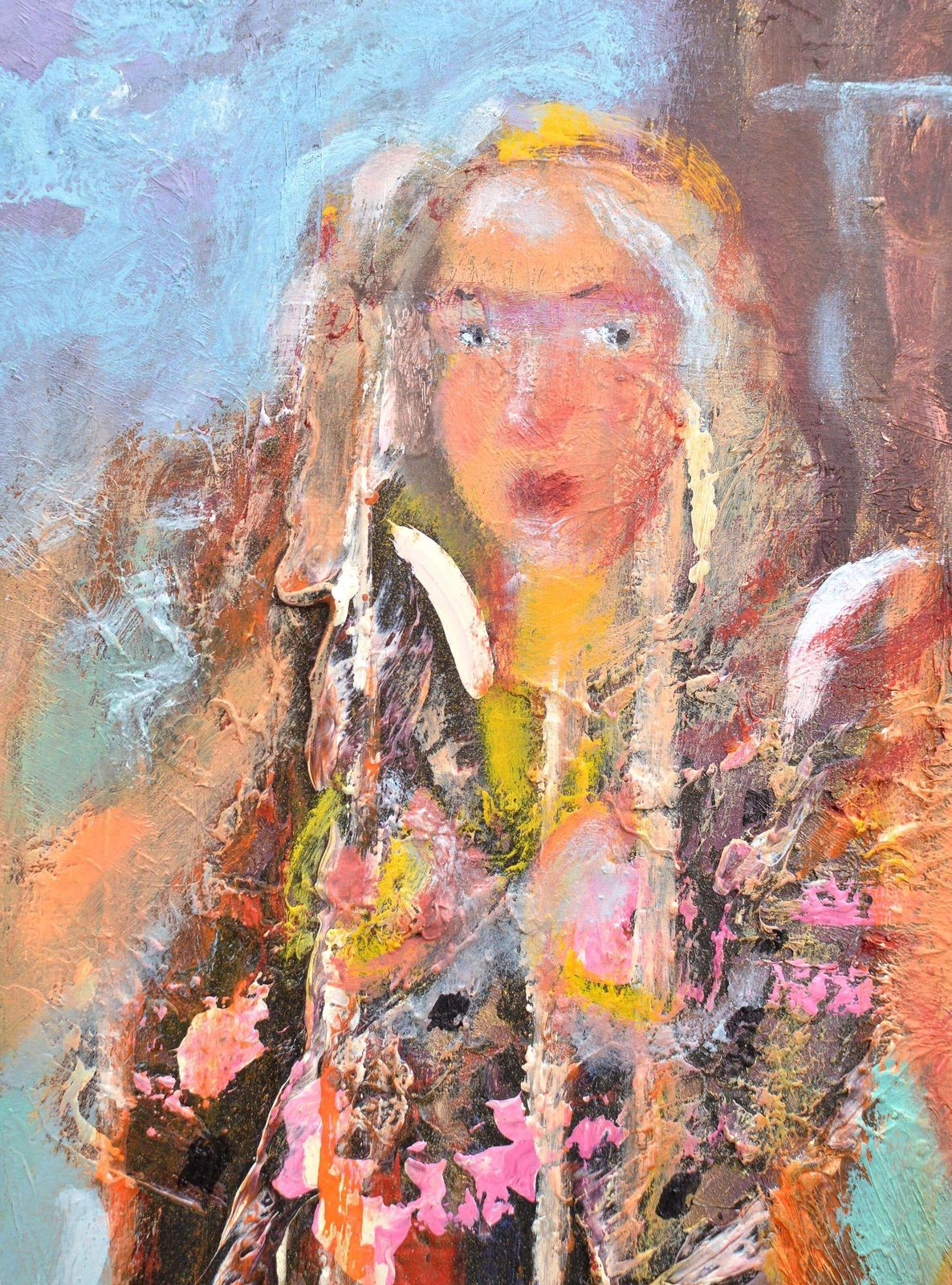 Uldis Krauzenew Gown. 2020. Oil/Cardboard, 37x24 Cm2020 photo furniture