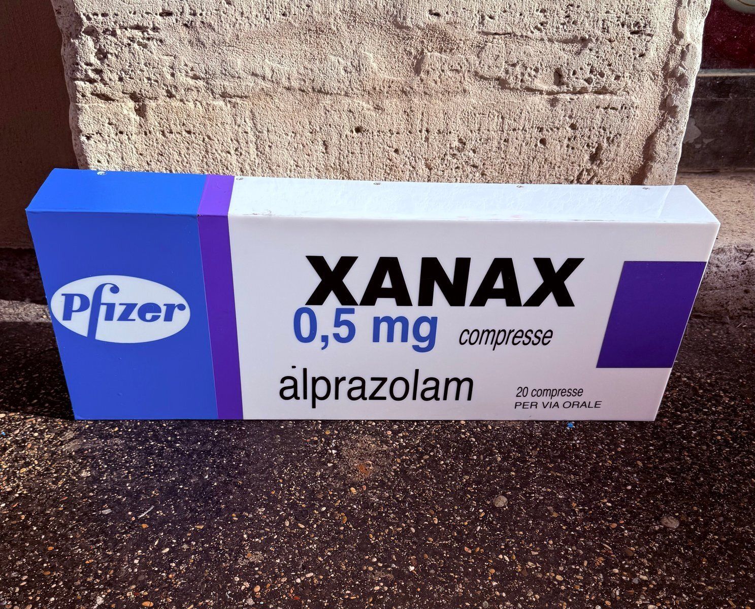 Vintage Xanax Sign, 1980s photo 554.0