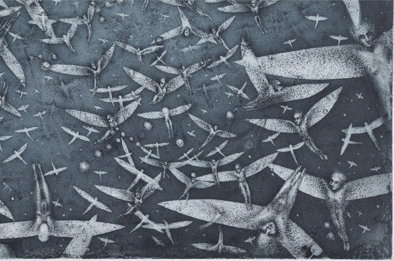 Nele Zirniteporioheresis. 2004. Paper, Etching, 49.5x51.5 Cm2004 photo for sale