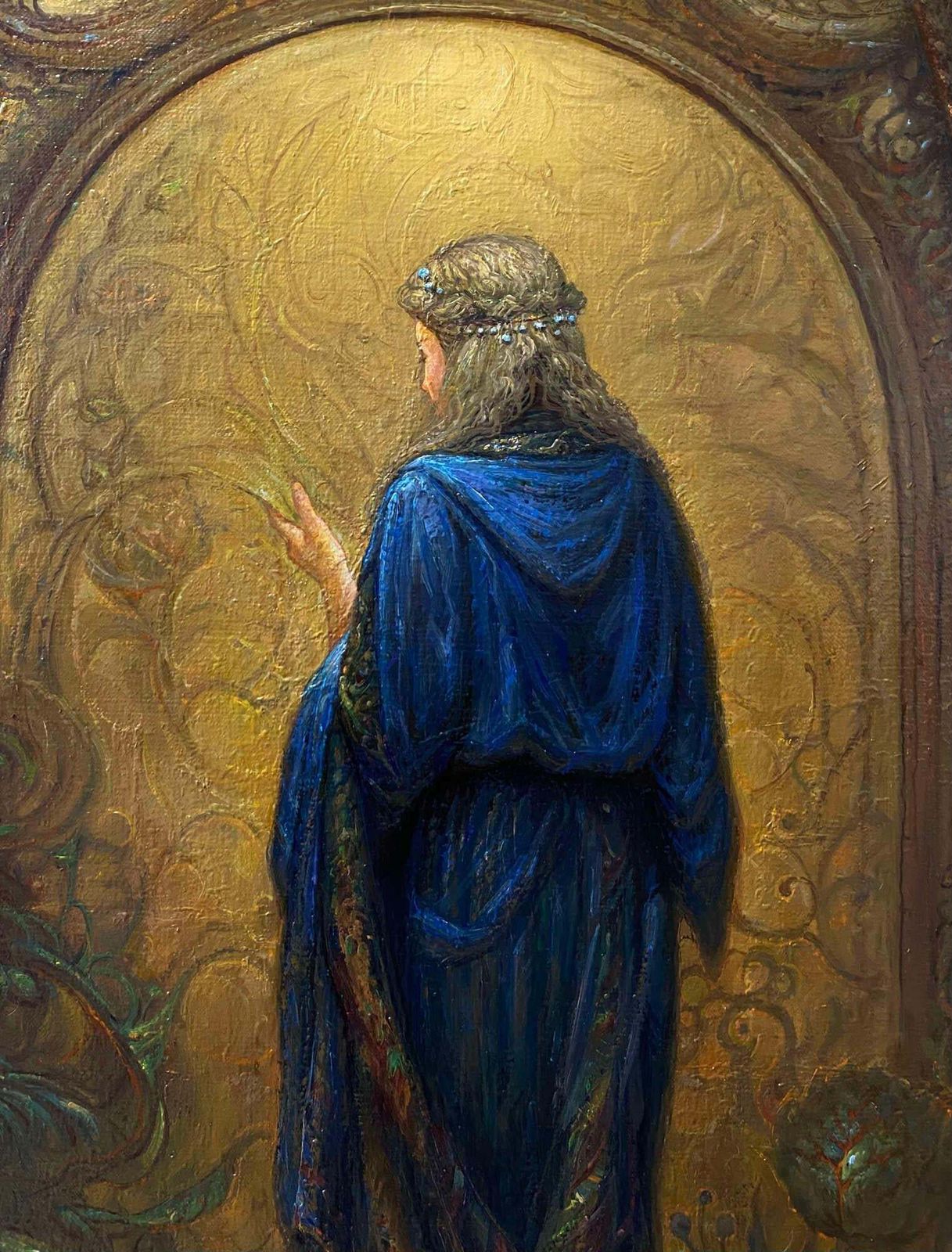 Igor Maikovbehind The Veil Of Dreams (Words). 1994. Canvas, Oil, 115x53 Cm1994 photo for sale