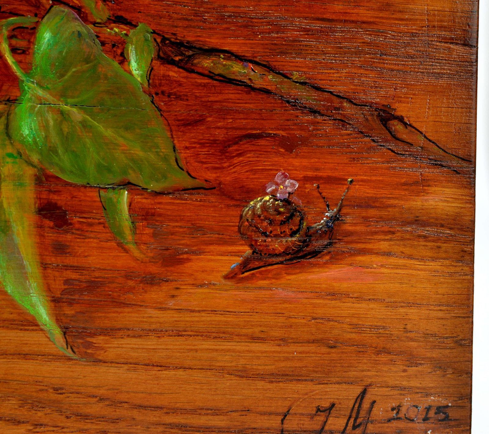 Igor Maikovlilacs. 2015. Wood/Oak, Oil. 32x25x3 Cm2015 photo vintage
