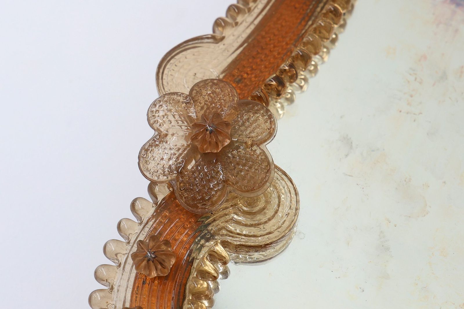 Large Venetian Mirror In Murano Glass By Art Venitien, 1960s photo furniture