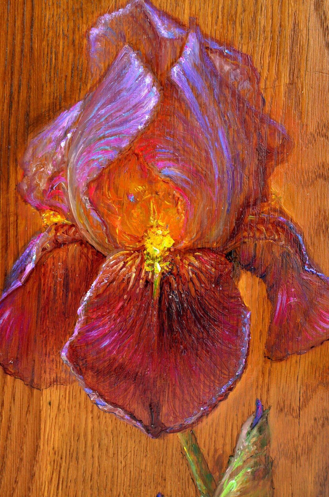 Igor Maikoviris. 2015. Wood/Oak, Oil. 32x25x3 Cm2015 photo for sale