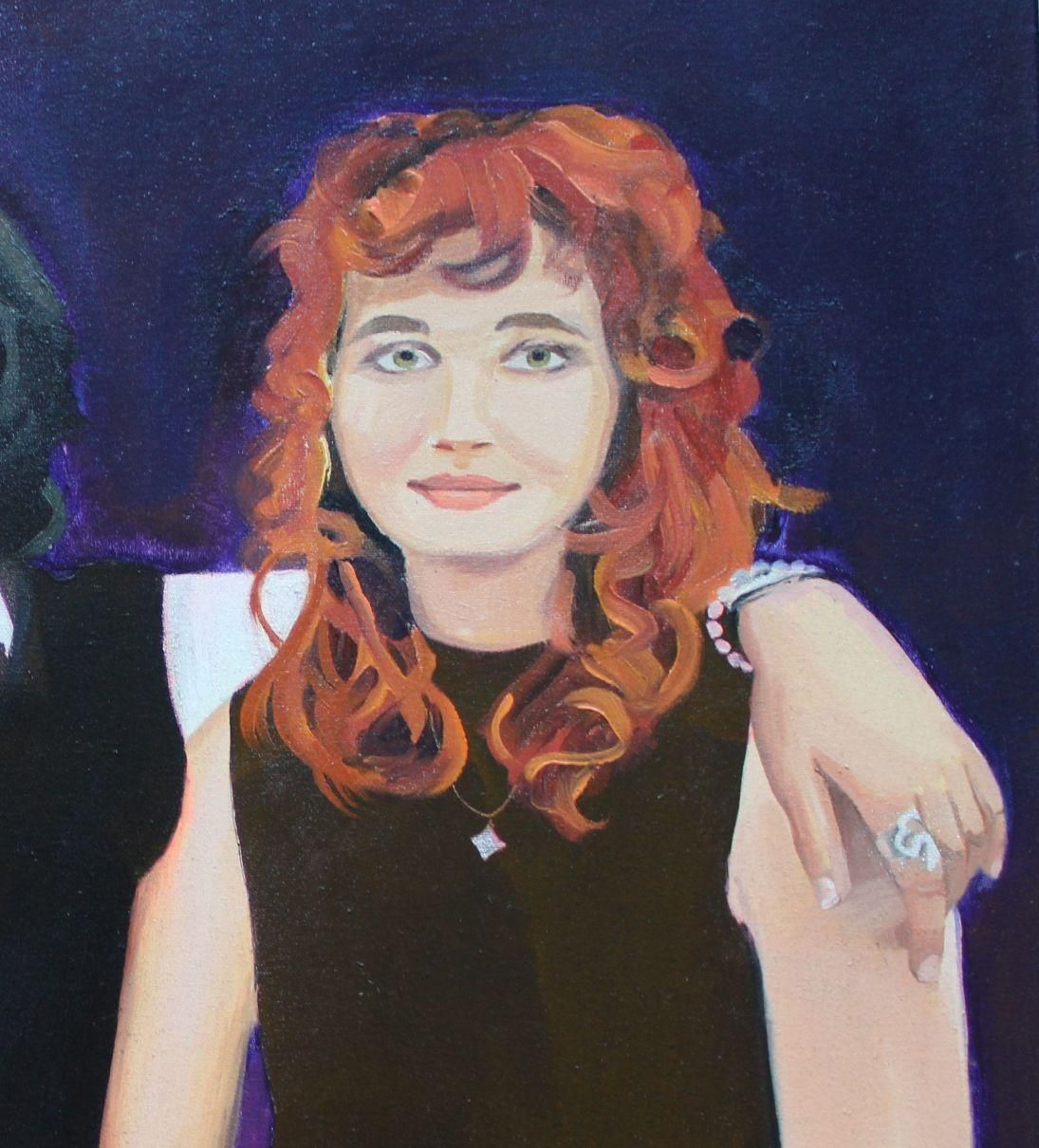 Justine Plankajastudy Friends. 2025, Canvas/Oil, 60x80 Cm2025 photo for sale