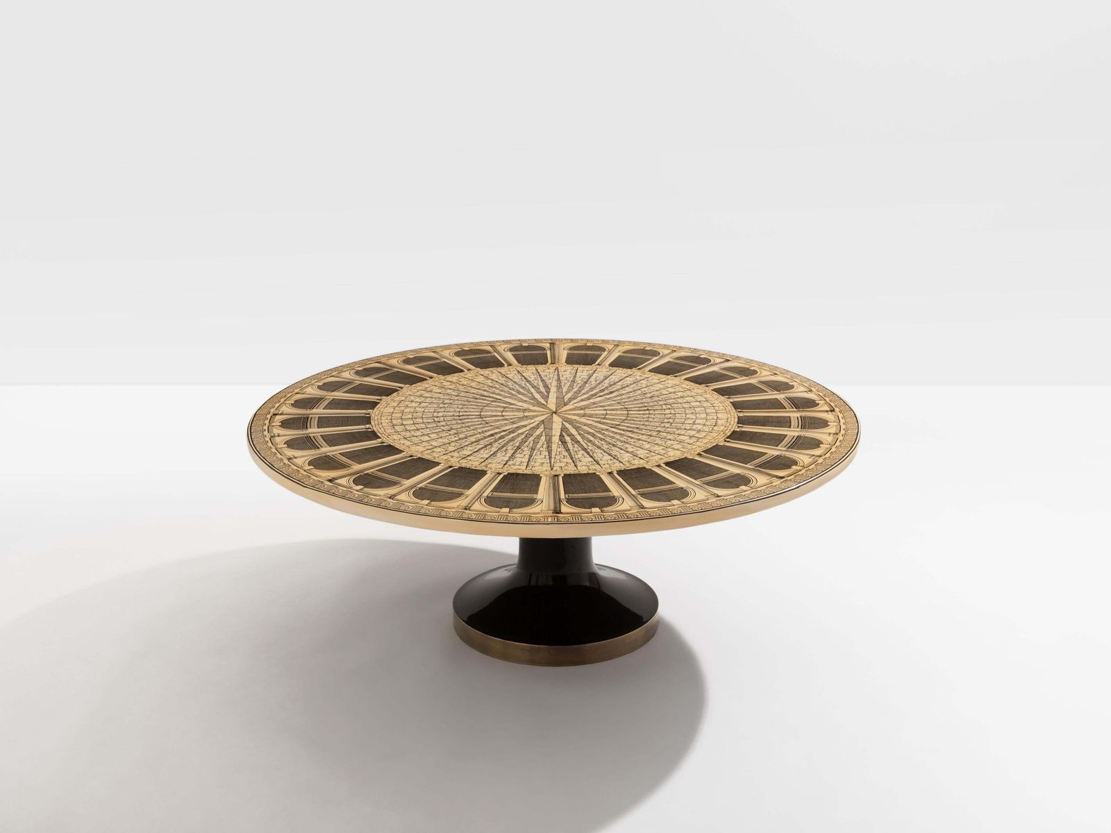 Piero Fornasetti Architettura Coffee Table 1960 photo vintage