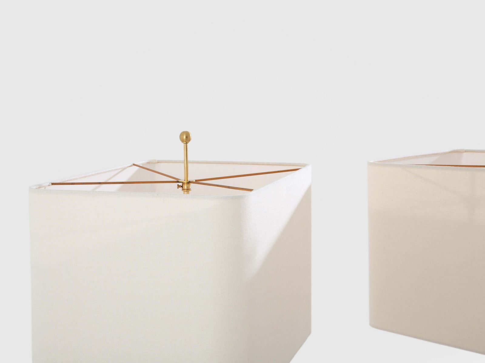 photo furniture Philippe Cheverny Pair Of Large Resin And Bronze Table Lamps 1970s