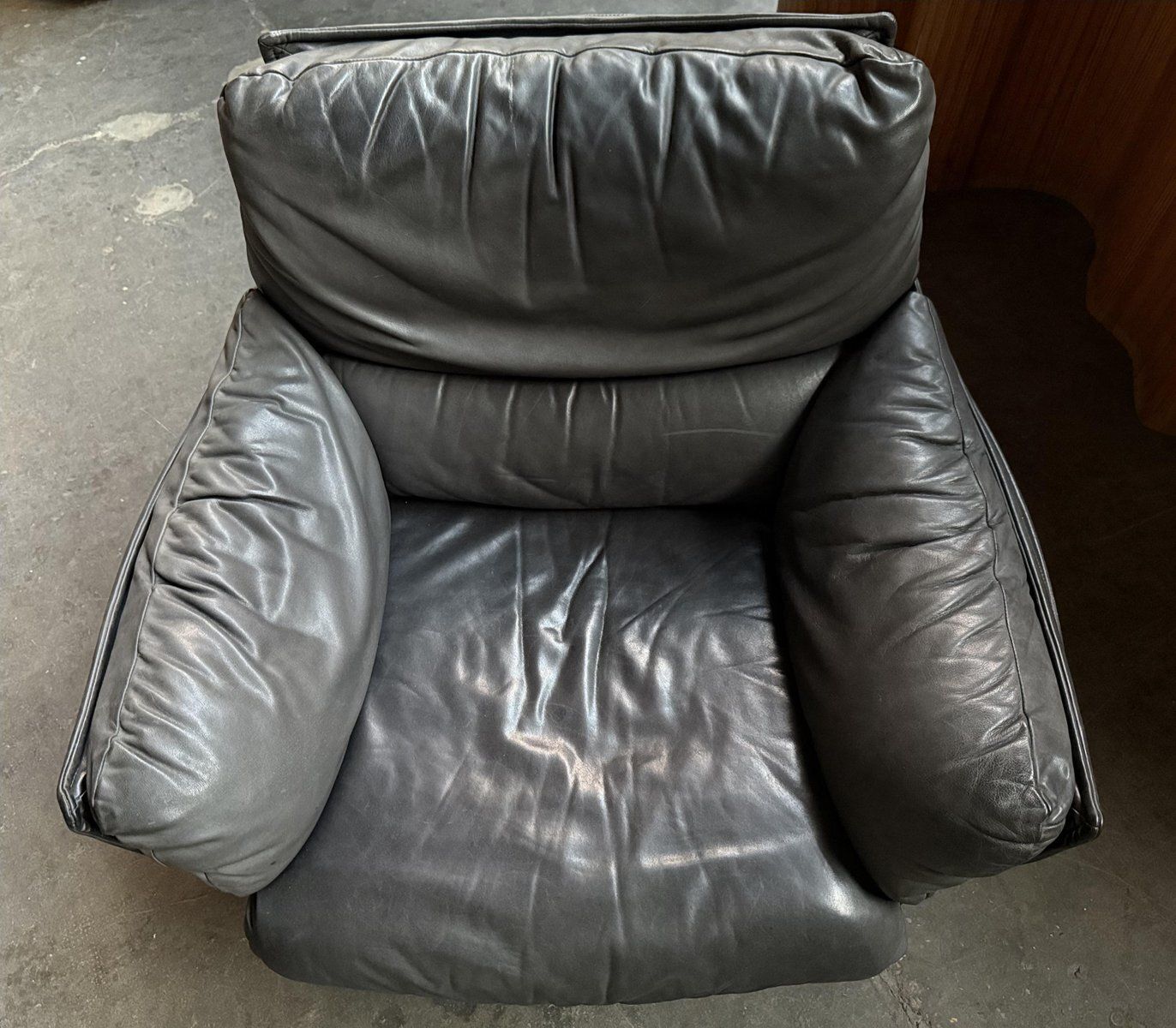 Dark Grey Moltestaarm Chair By Otto Zapf For Interprofil, 1970s photo vinterior