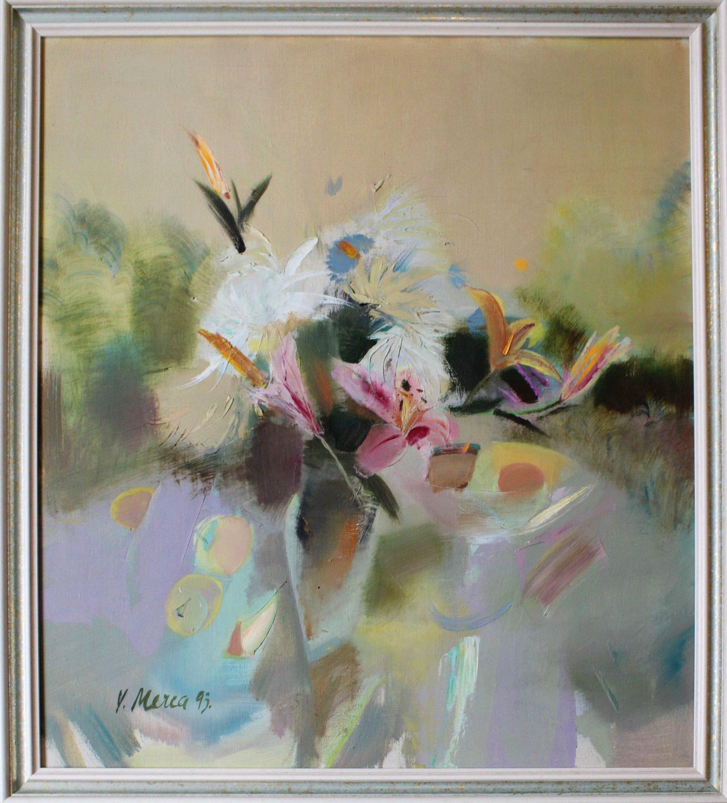 Vita Mercastill Life, Canvas/Oil, 84x72 Cm photo furniture
