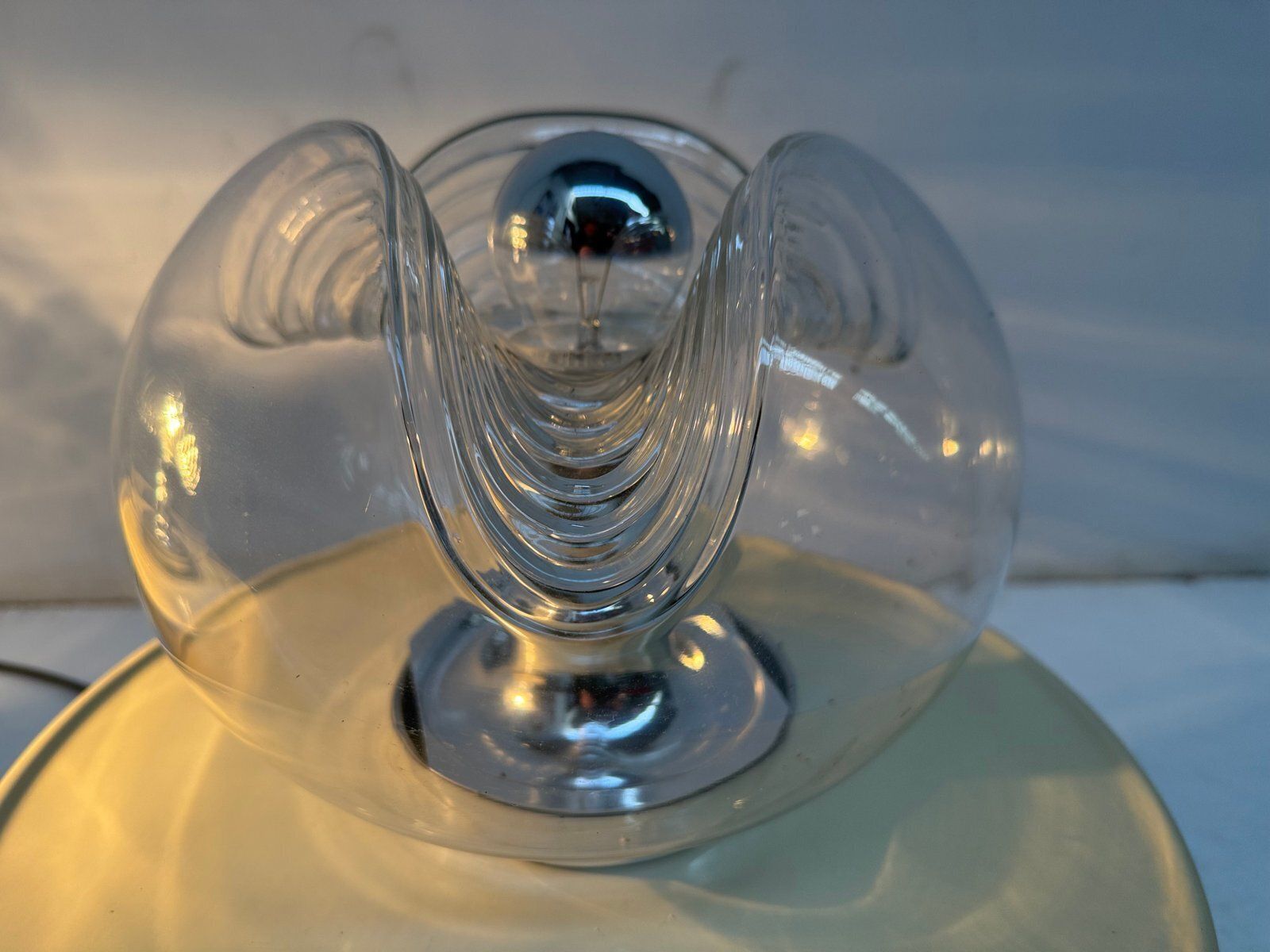 Vintage Model Wave Table Lamps By Koch & Lowy For Peill & Putzler, 1970s, Set Of 2 photo buy