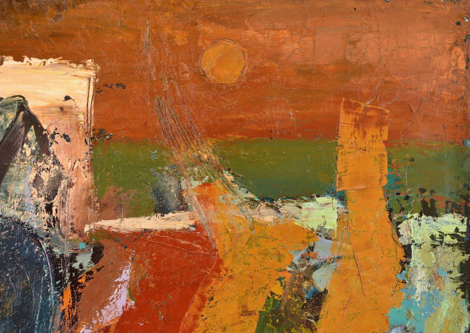 Aleksandr Rodin (1922 2001)city , Oil/Canvas, 65x74 Cm photo for sale
