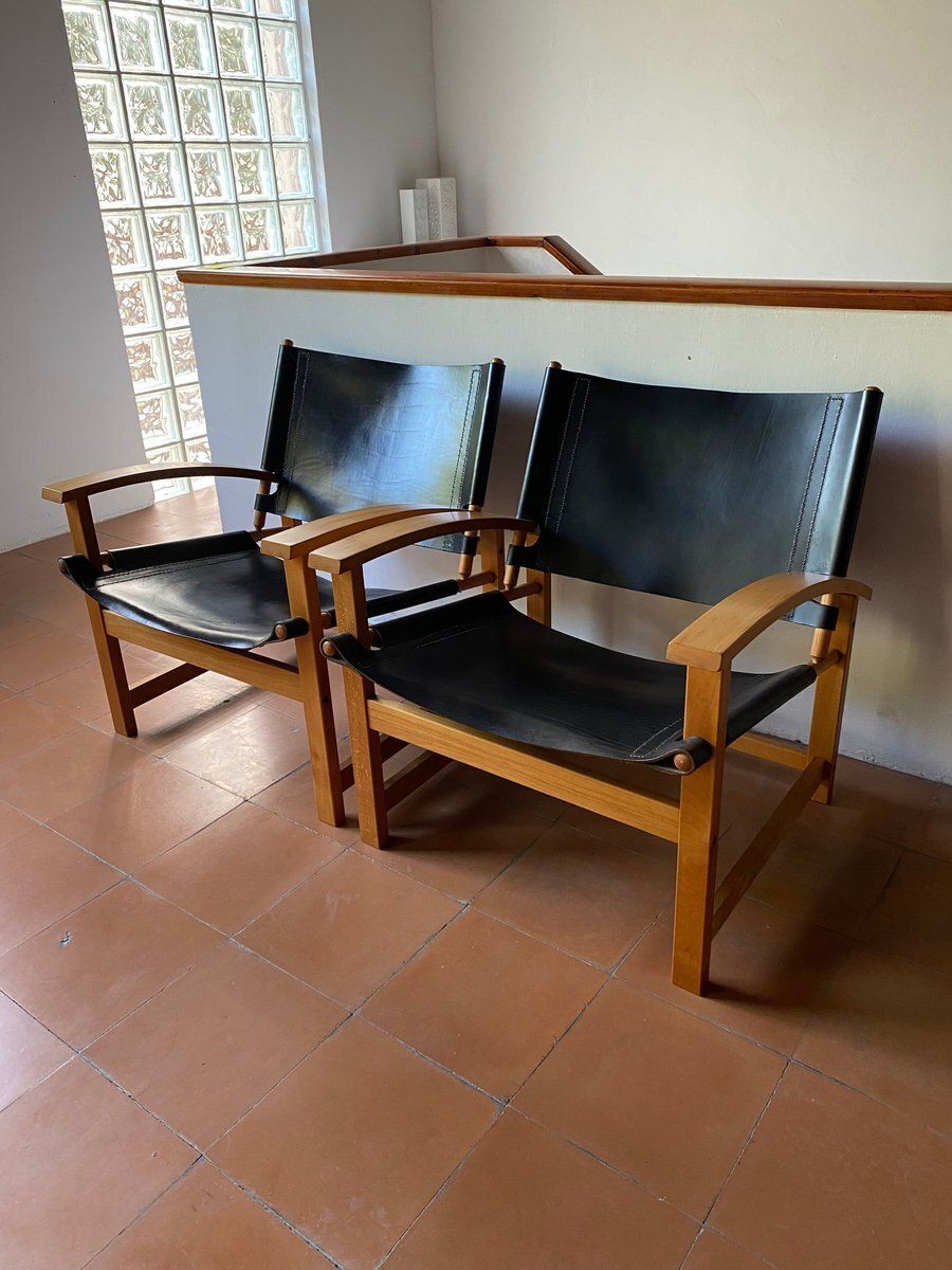 Safari Chairs From Hyllinge, 1970s, Set Of 2 photo furniture