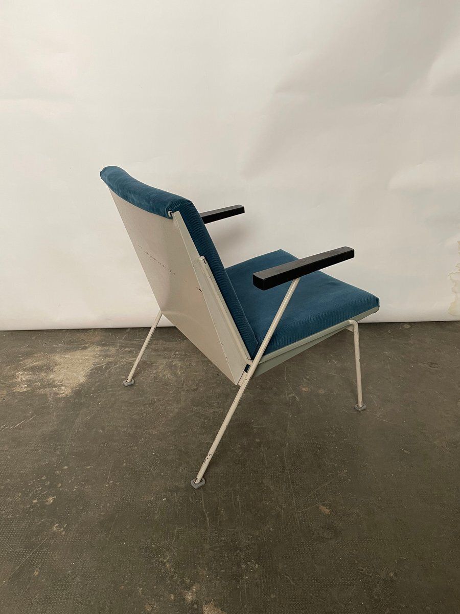 Blue Oase Lounge Chair By Wim Rietveld For Ahrend De Cirkel, 1958 photo vinterior