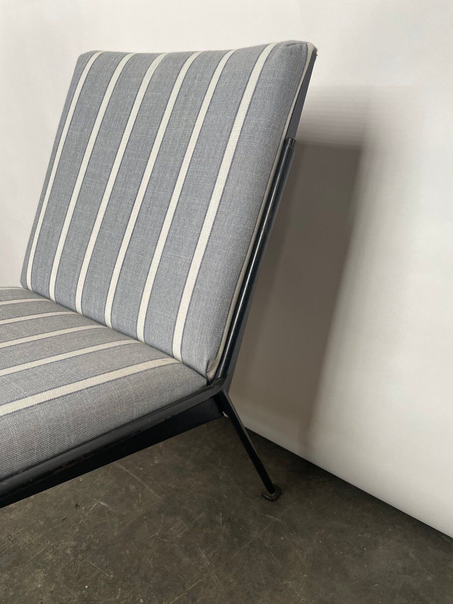 Striped Oase Lounge Chair By Wim Rietveld For Ahrend De Cirkel, 1958, 1950s photo for sale