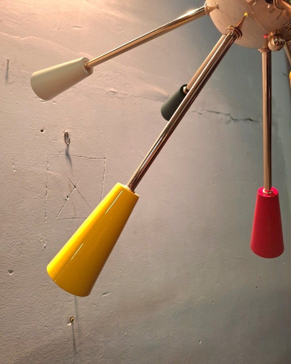 Vintage Sputnik Chandelier, 1970s photo Lighting