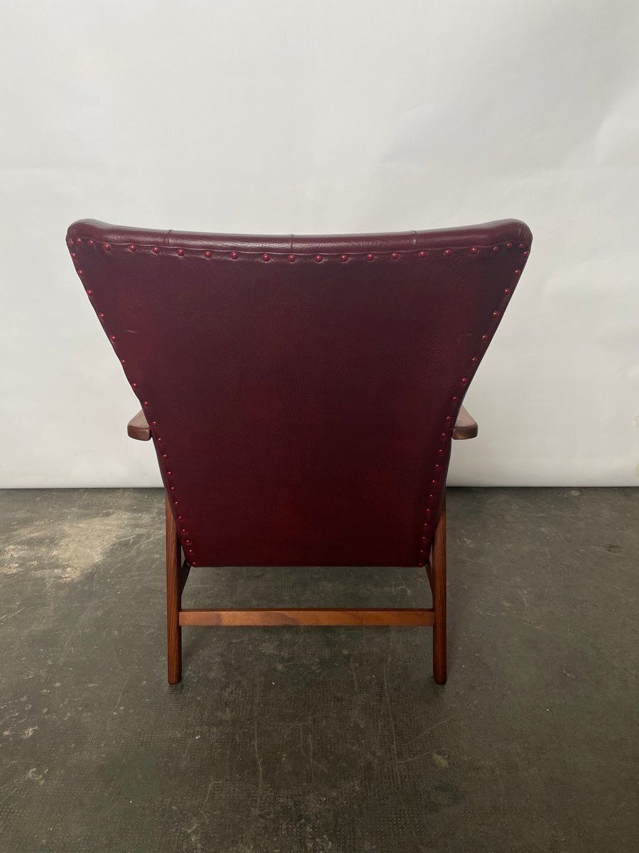 photo furniture Mid Century Highback Lounge Chair Attributed To Louis Van Teeffelen For Wébé, 1960s