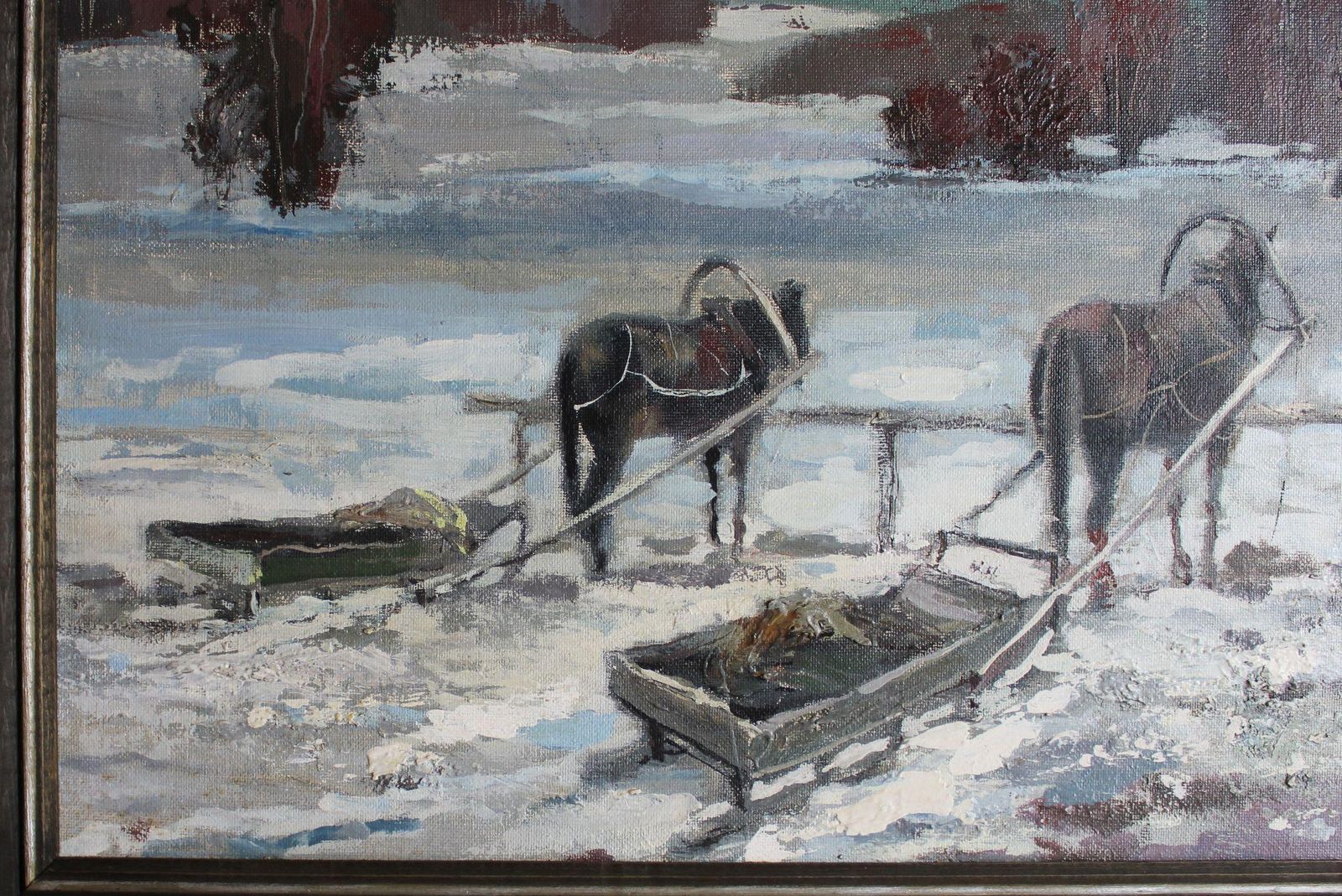 Dailis Rozlapa Dailis Rožlapa (1932 2014) Near Slita, Cardboard/Oil, 65x85cm, 1985 photo for sale