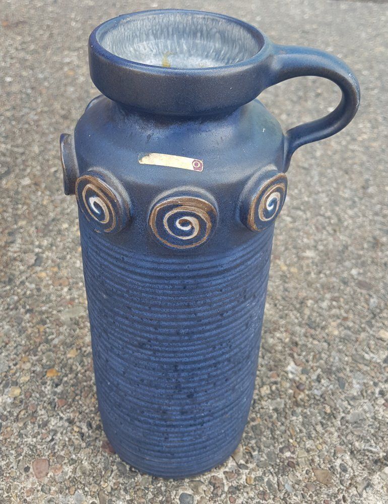 Blue Ceramic Vases By Ceramano, Set Of 2 photo furniture