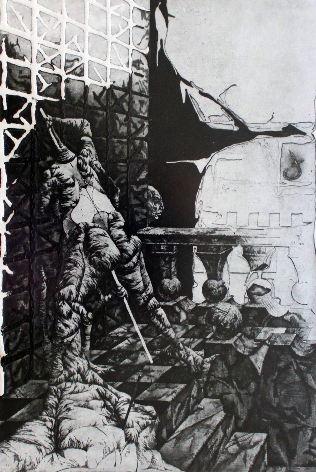 Podolczak Igorsade's Garden  Paper/Etching, 56/61, 24x16 Cm1984