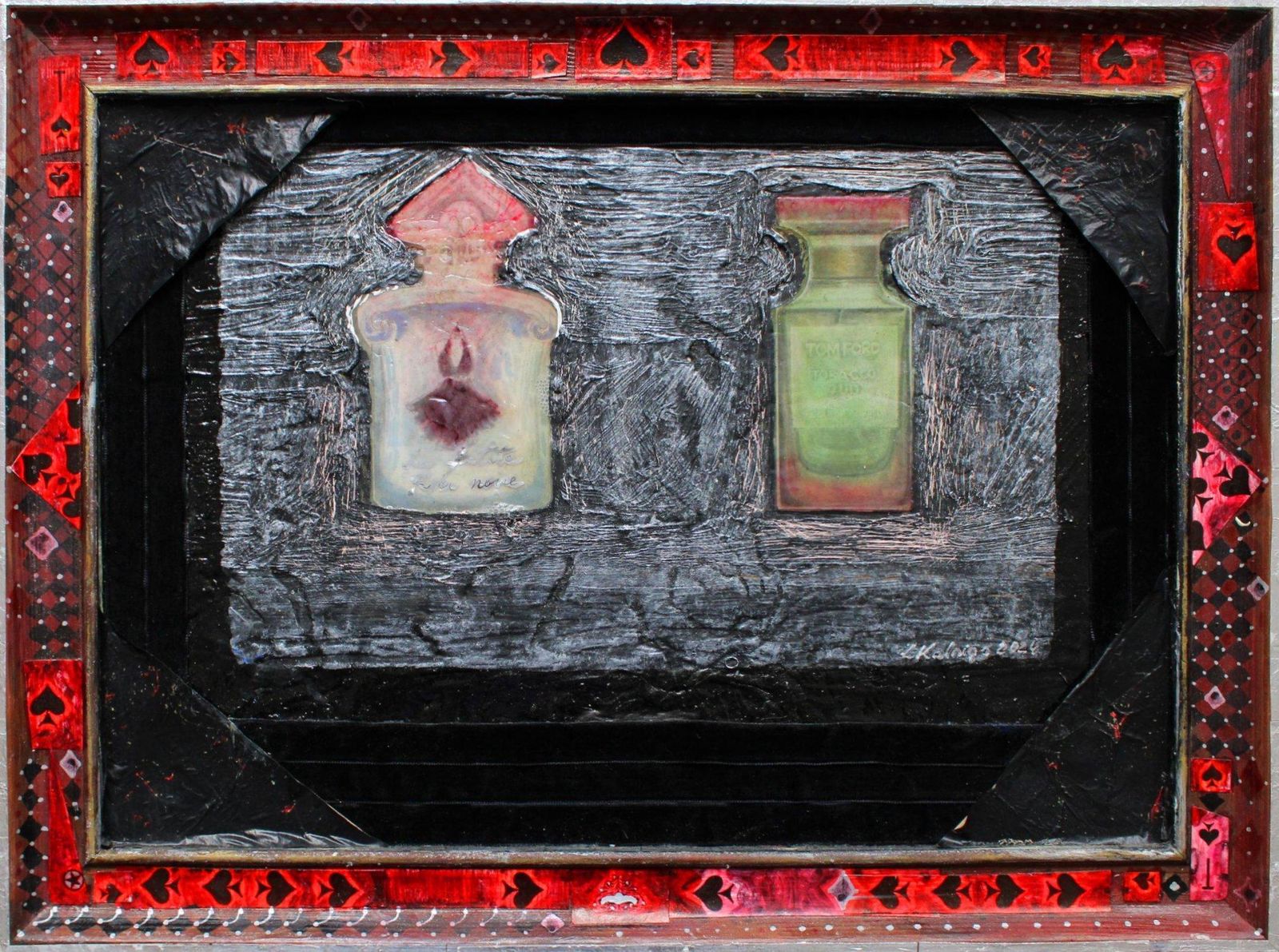 Liga Kalninaguerlain & Tom Ford. Canvas/Mixed Media, 25x35 Cm2024