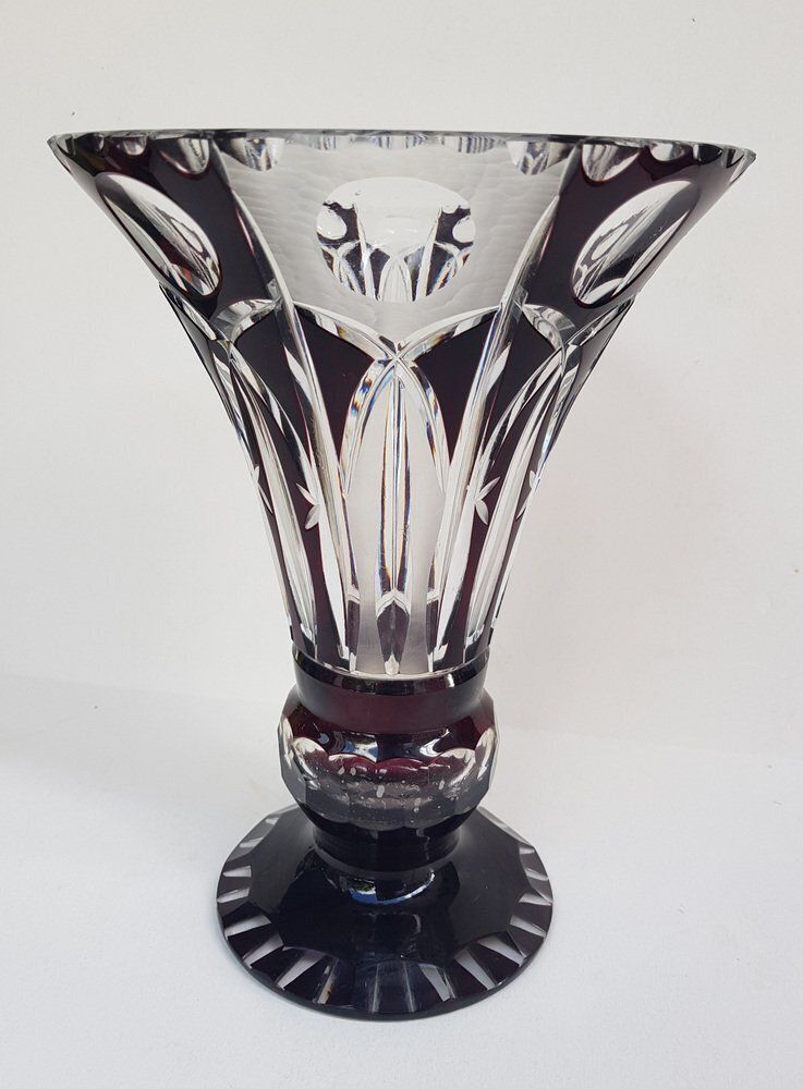 Bohemian Crystal Glass Vase photo furniture