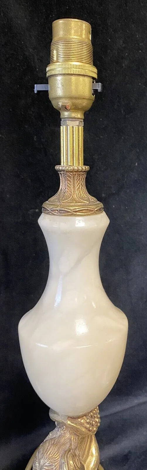 Neoclassical Style Pair Of  Large Ornate  Table Lamps Cherubs Putti Cupids photo vinterior